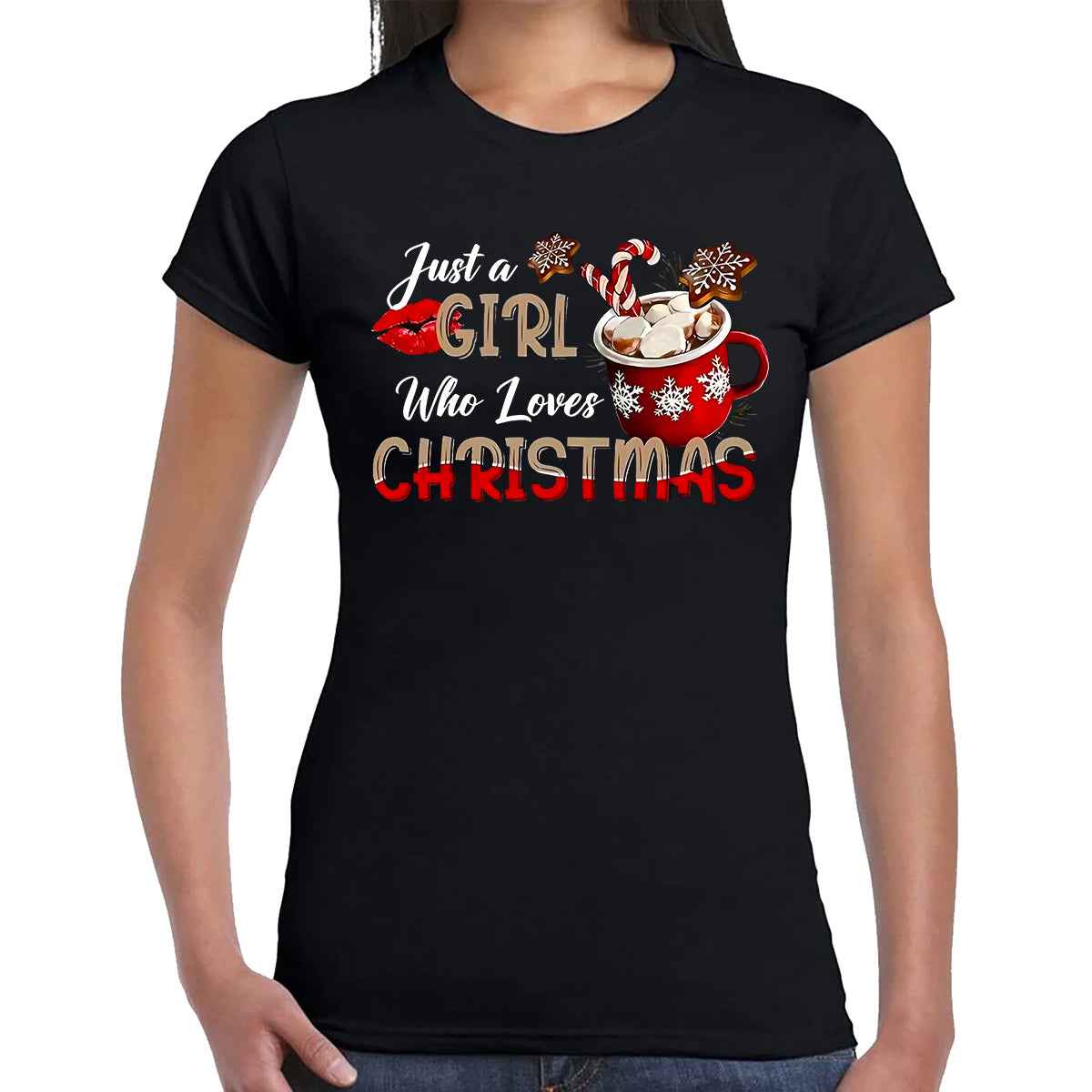 JUST A GIRL WHO | LADIES T-SHIRT