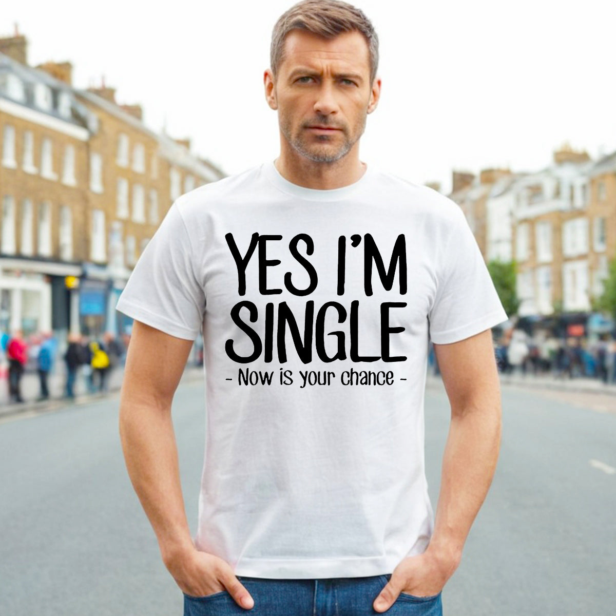Yes I'm Single | MEN'S T-SHIRT