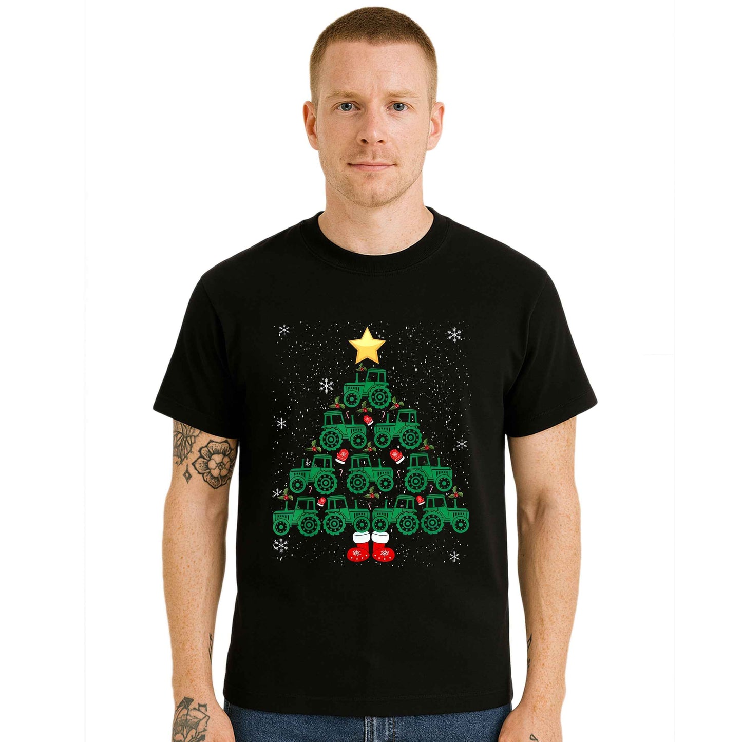 Tractor Christmas |T-Shirt For Men's