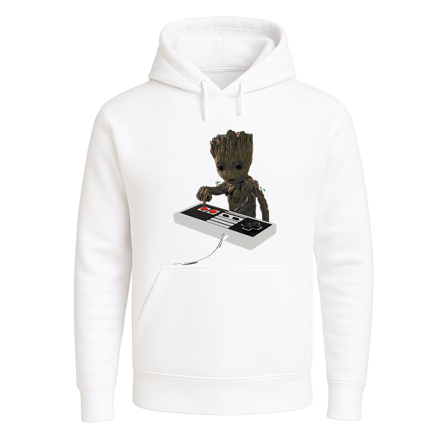 BABY GROOT STAR | Hoody For Men's WHITE HOODY BABY GROOT STAR | Hoody For Men's