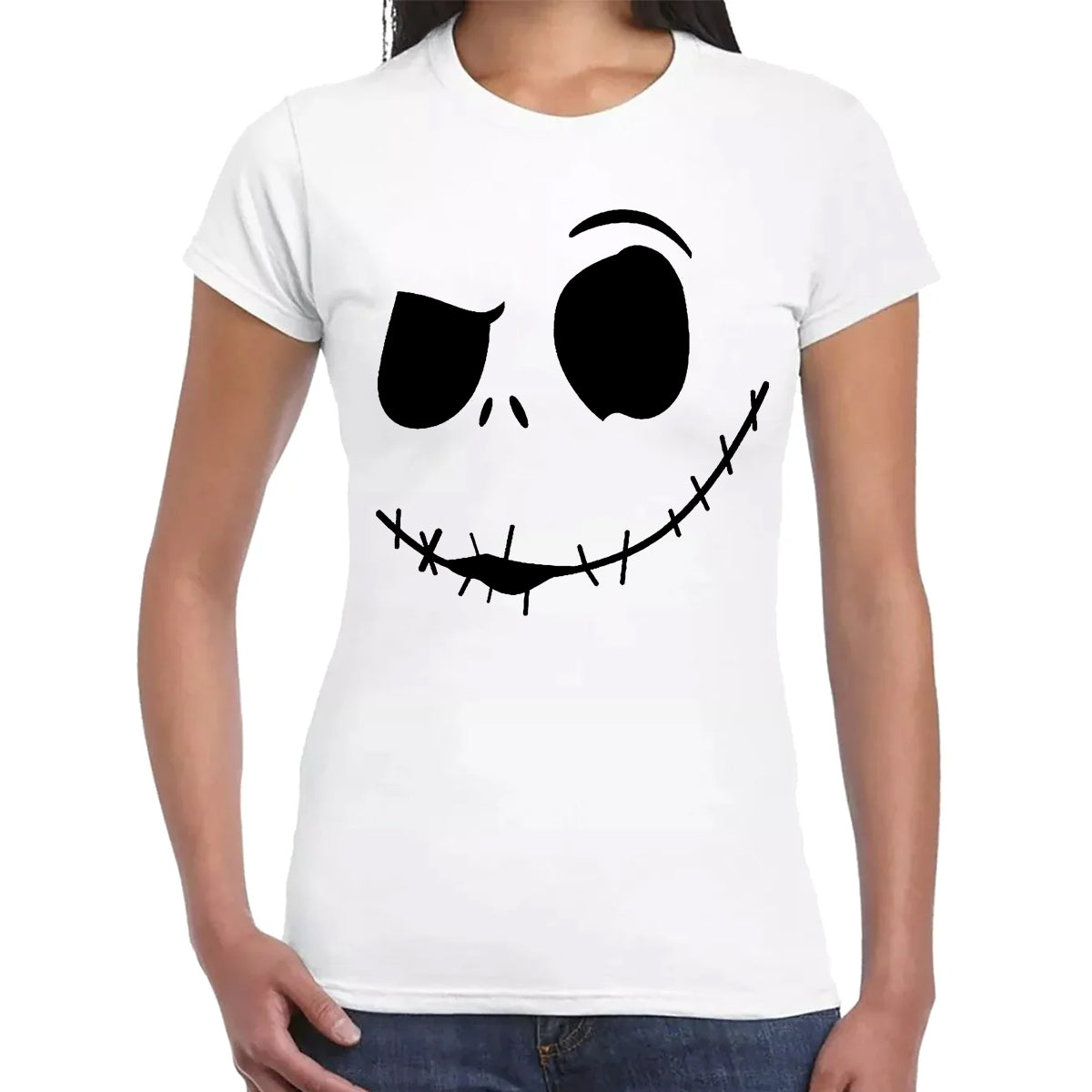 Jack Stitched Up Face | LADIES T-SHIRT