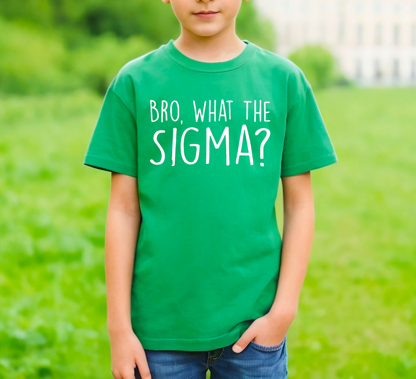YOUNG BOY BRO WHAT THE SIGMA | KID'S T-SHIRT YOUNG BOY BRO WHAT THE SIGMA | KID'S T-SHIRT