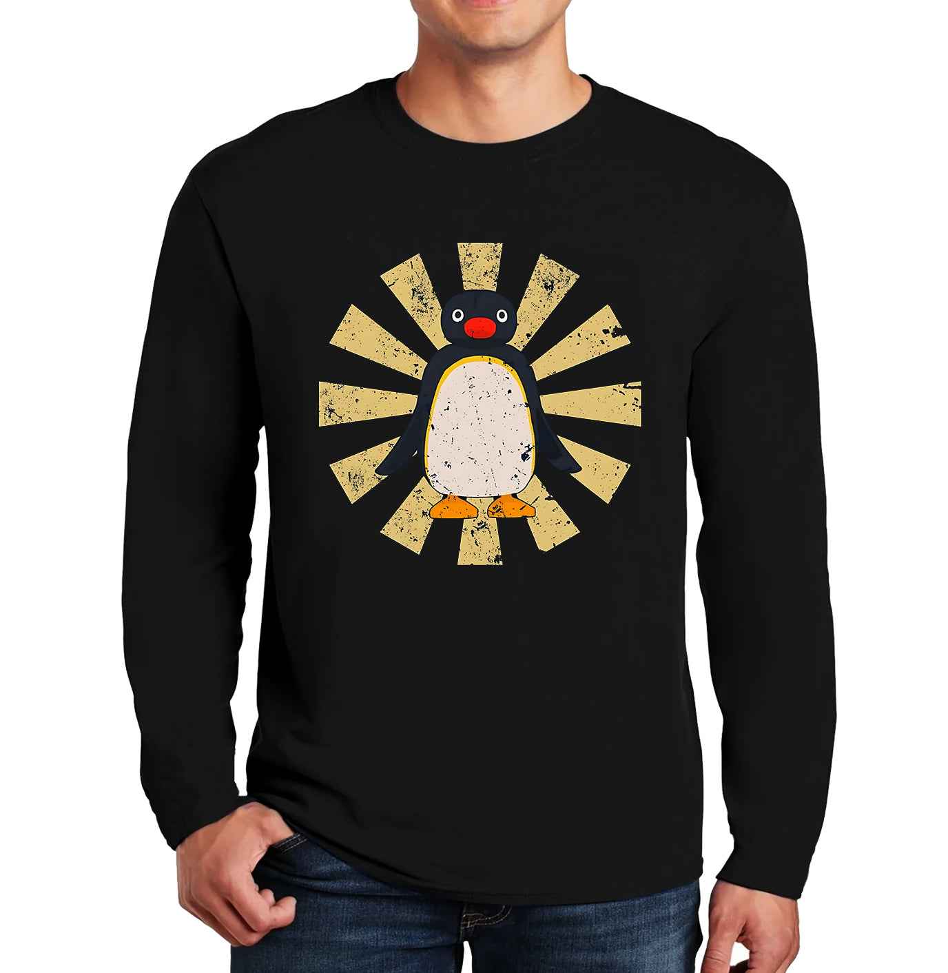 New Pingu Noot Retro | Men's Long Sleeve New Pingu Noot Retro | Men's Long Sleeve