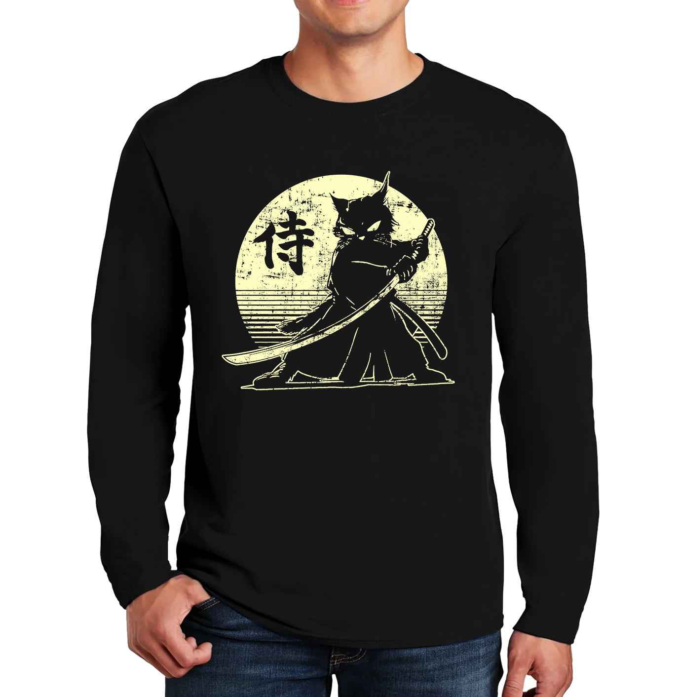 Samurai Ninja Cat | Men's Long Sleeve