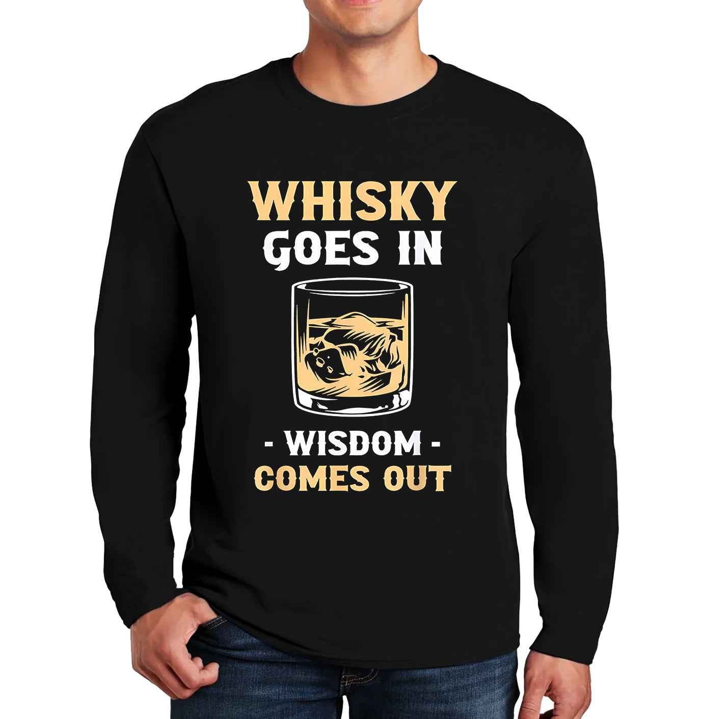 Whiskey Goes In | Men's Long Sleeve