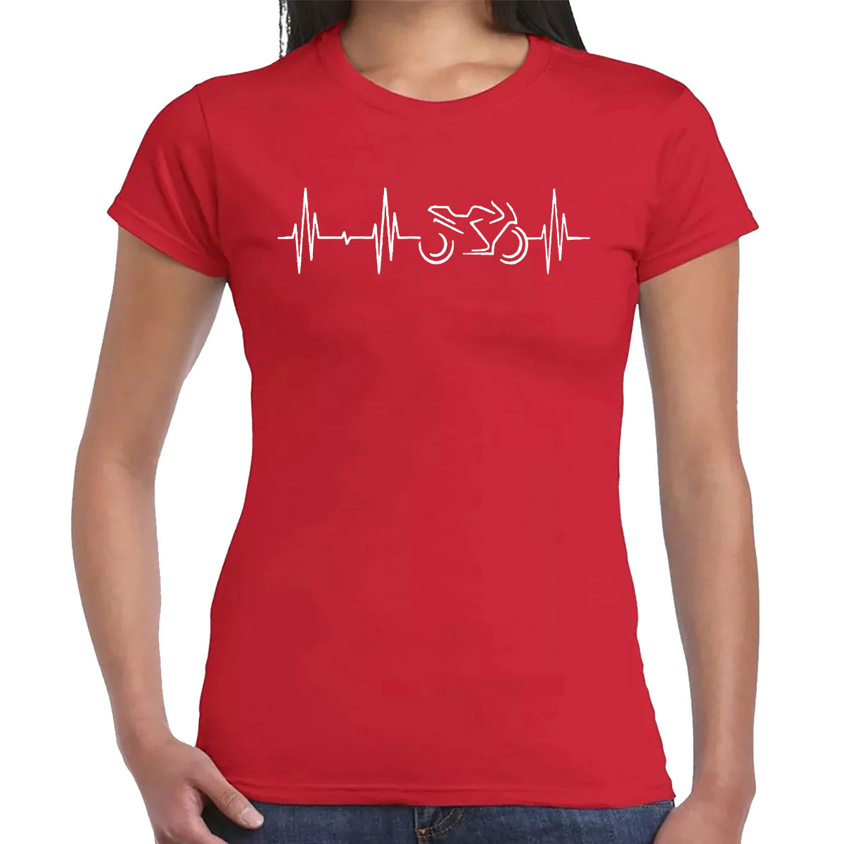 Motorcycle Heartbeat | LADIES T-SHIRT