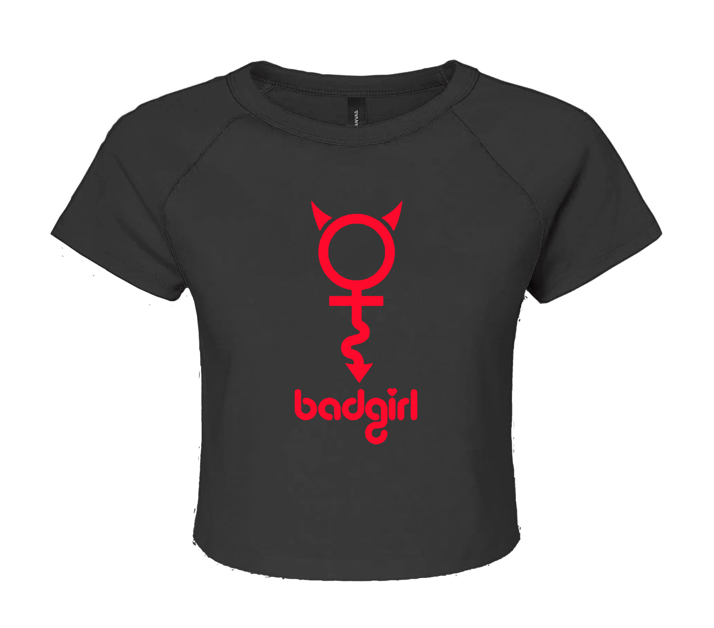 BAD GIRL SIGN | LADIES CROP TOP