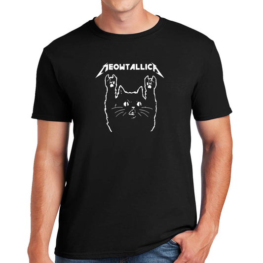 MEOWTALLICA | CAT PRINT MEN'S T-SHIRT MEOWTALLICA | CAT PRINT MEN'S T-SHIRT