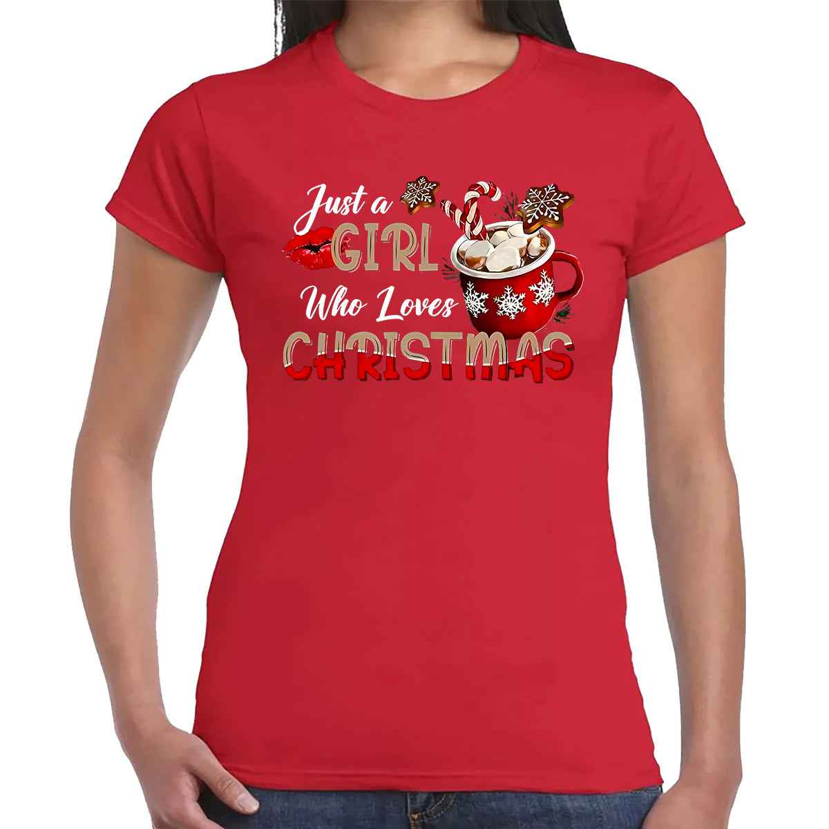 JUST A GIRL WHO | LADIES T-SHIRT