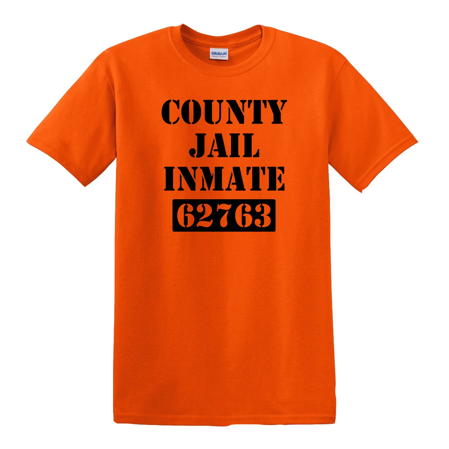 Orange County Jai | MEN'S T-SHIRT ORANGE T-SHIRT BLACK PRINT Orange County Jai | MEN'S T-SHIRT