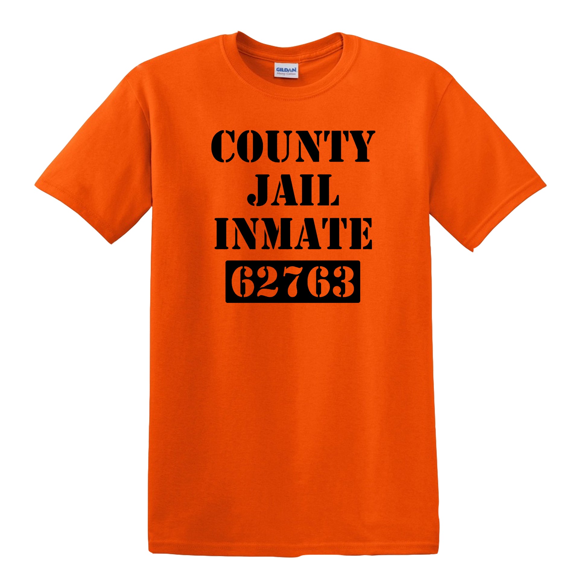 Orange County Jai | MEN'S T-SHIRT ORANGE T-SHIRT BLACK PRINT Orange County Jai | MEN'S T-SHIRT