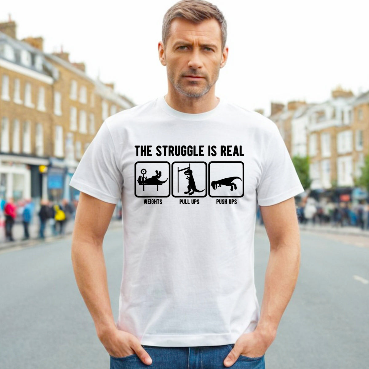 THE STRUGGLE IS REAL | MEN'S T-SHIRT