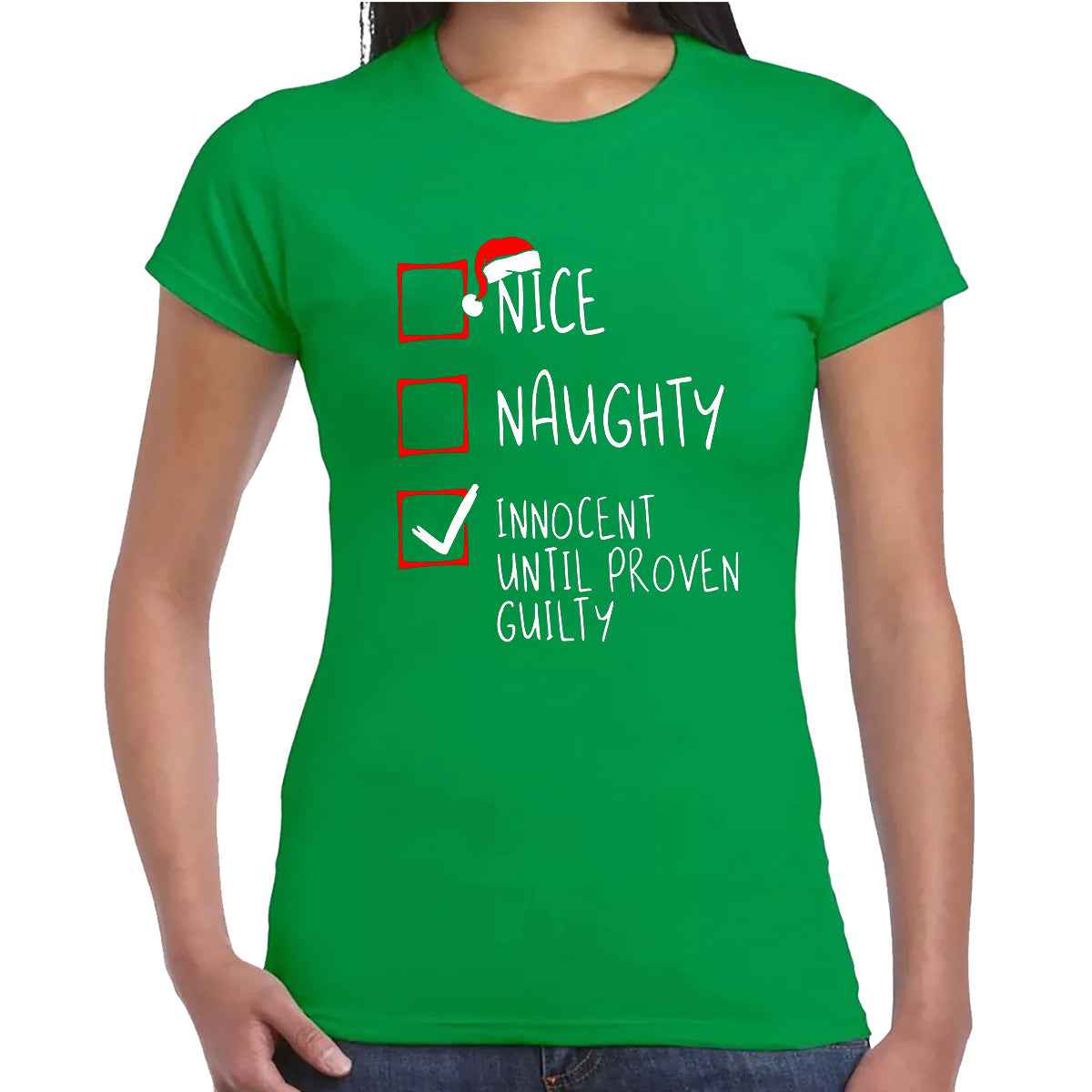 NICE NAUGHTY | LADIES T-SHIRT