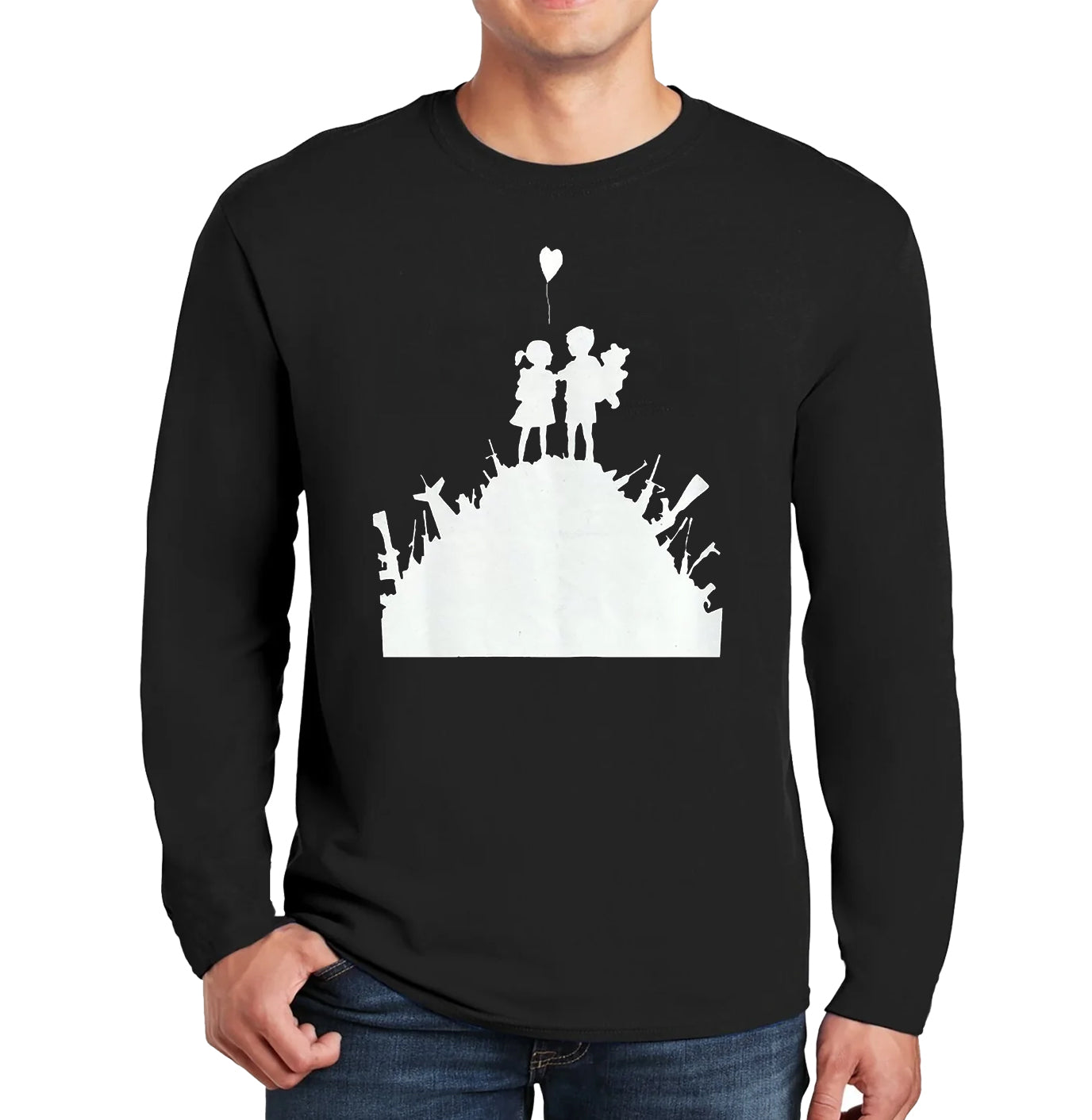 Banksy Kids On | Men's Long Sleeve