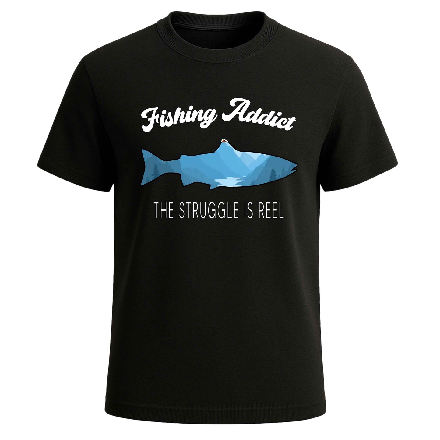 FISHING ADDICT MEN'S T-SHIRT