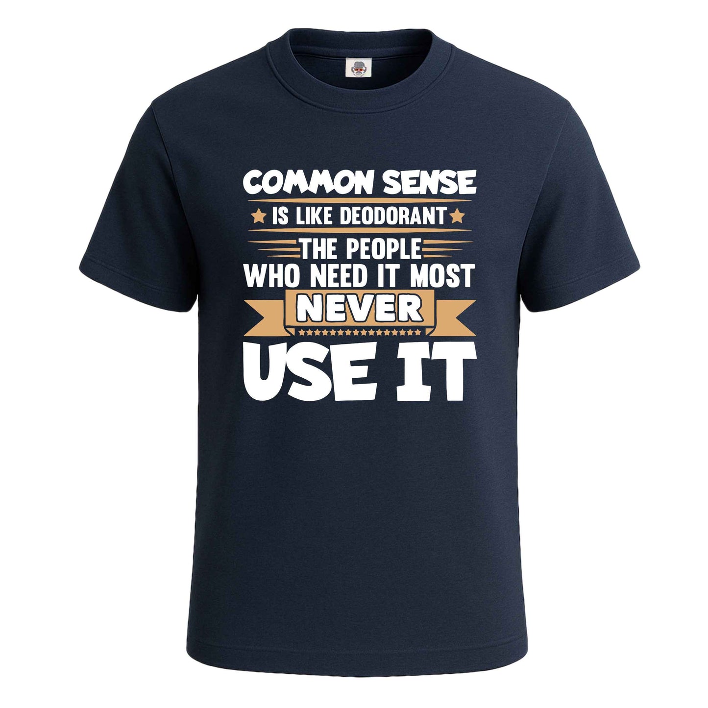 Common Sense is Like | T-Shirt For Men's NAVY T-SHIRT Common Sense is Like | T-Shirt For Men's