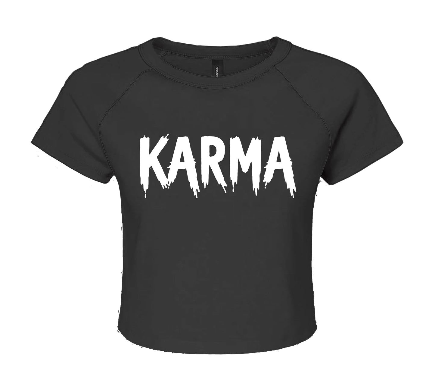 KARMA COOL SLOGAN | LADIES CROP TOP