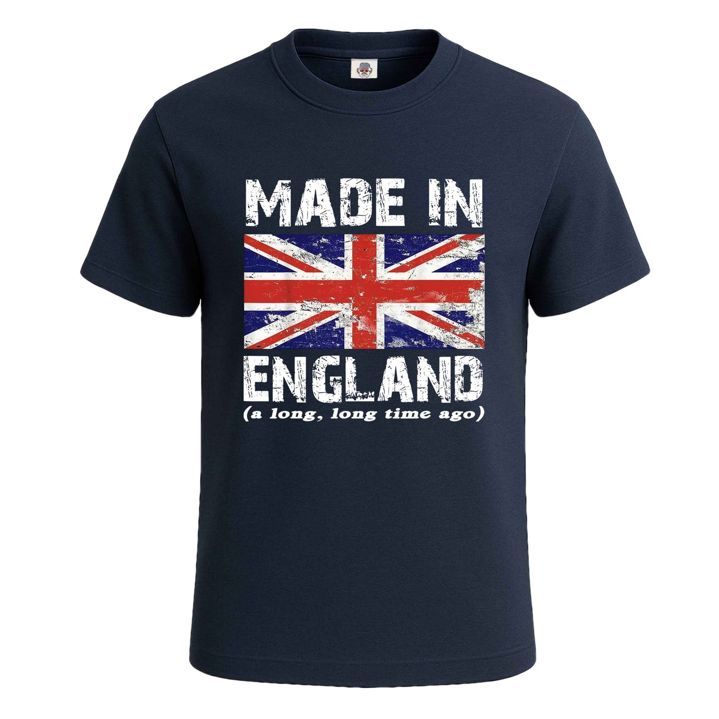 Made In England A Long Ago | T-Shirt For Men's NAVY T-SHIRT Made In England A Long Ago | T-Shirt For Men's