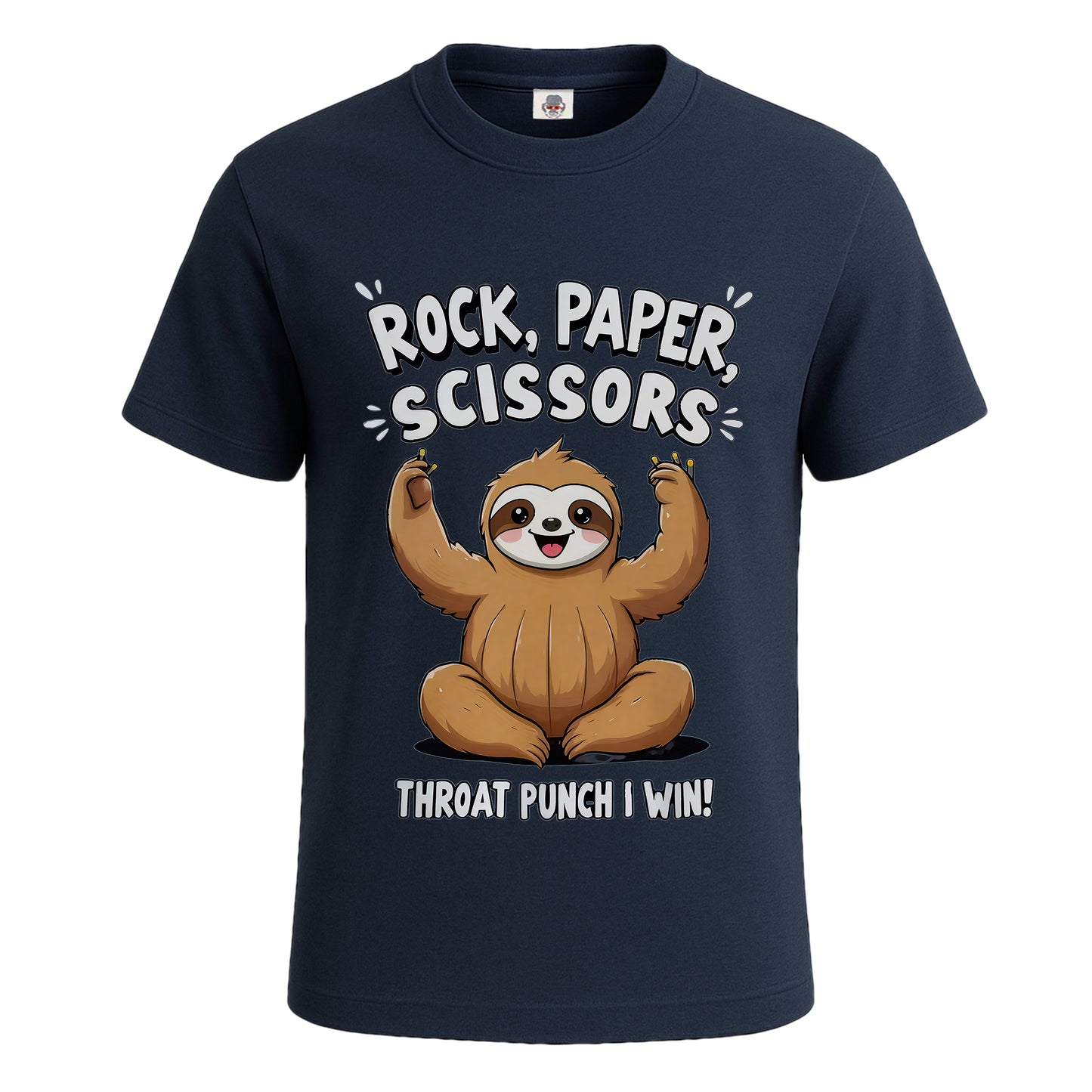 Rock Paper Scissors | T-Shirt For Men's NAVY T-SHIRT Rock Paper Scissors | T-Shirt For Men's