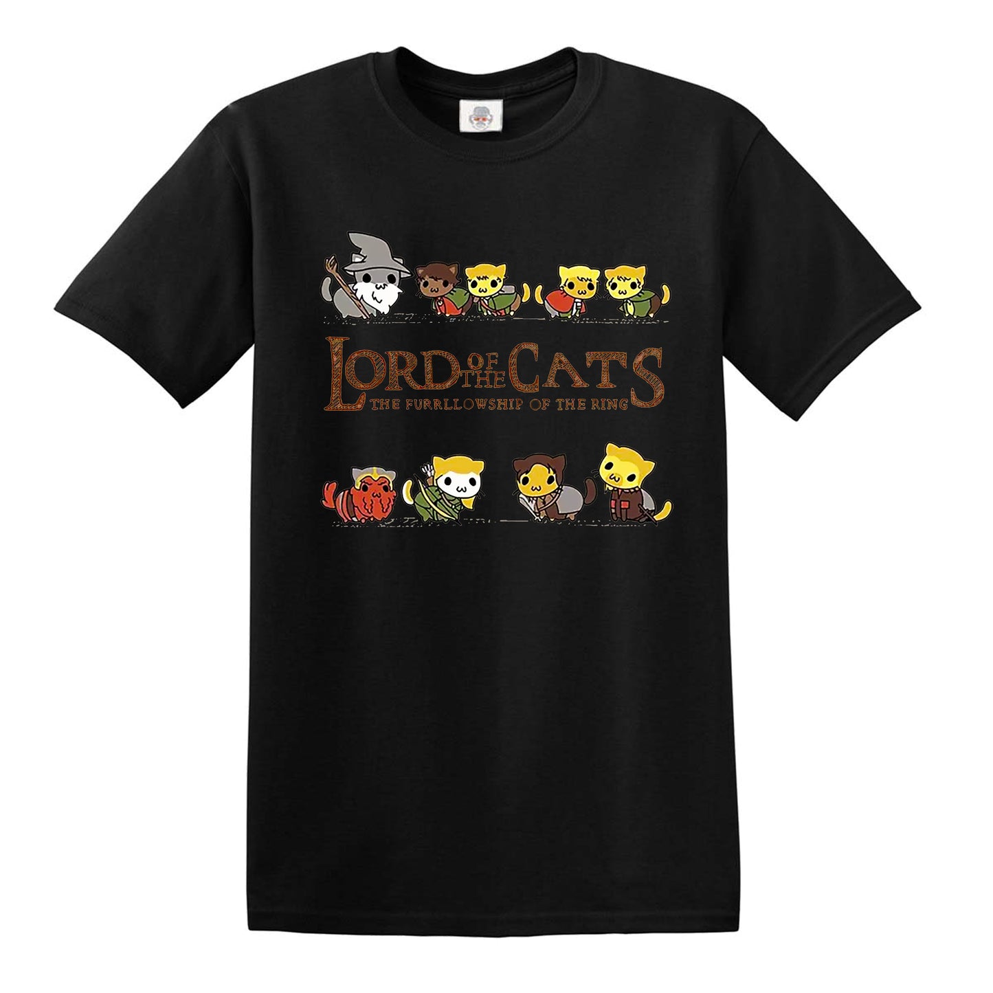 LORD OF THE CATS | CAT DESIGN PRINT | MEN'S T-SHIRT Black LORD OF THE CATS | CAT DESIGN PRINT | MEN'S T-SHIRT
