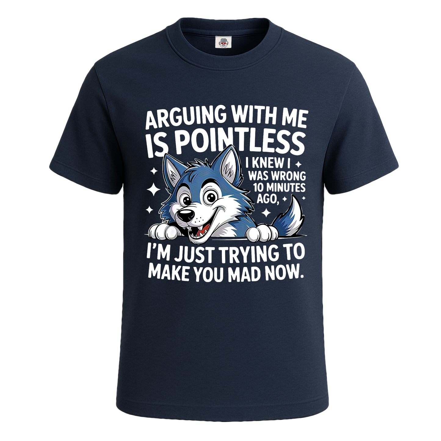 Arguing With Me Is | T-Shirt For Men's NAVY T-SHIRT Arguing With Me Is | T-Shirt For Men's