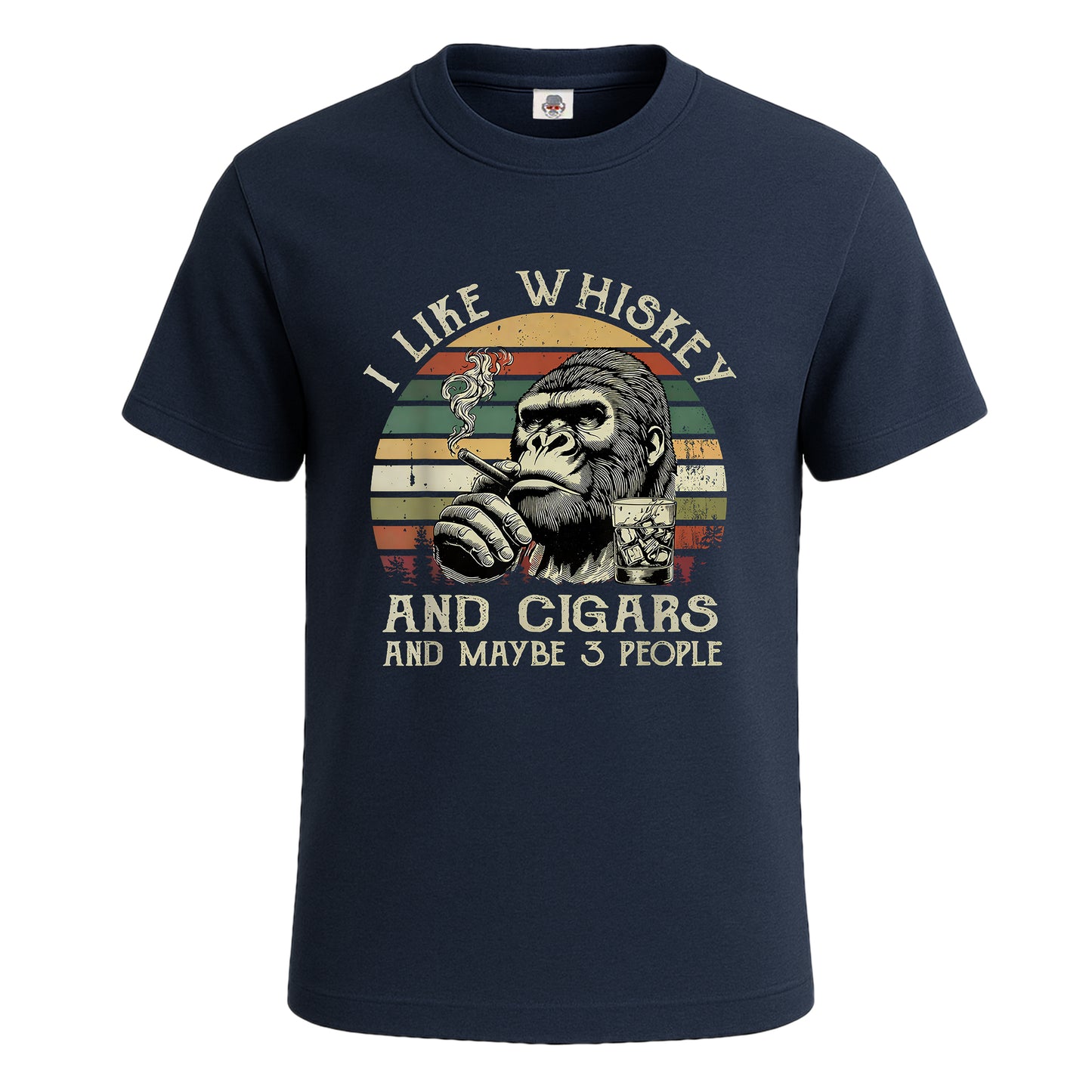 I Like Whiskey | T-Shirt For Men's NAVY T-SHIRT I Like Whiskey | T-Shirt For Men's