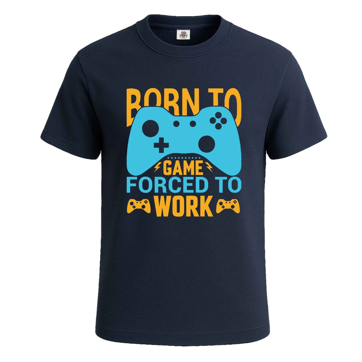 Born To Game Forced | T-Shirt For Men's NAVY T-SHIRT Born To Game Forced | T-Shirt For Men's