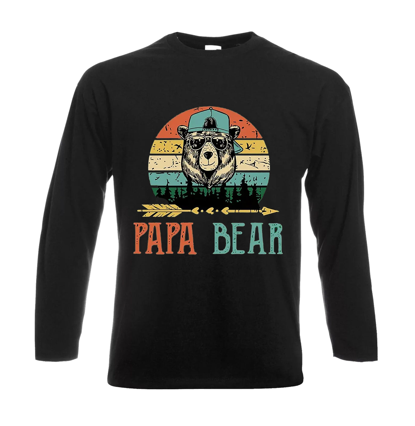 PAPA BEAR FUNNY | Men's Long Sleeve
