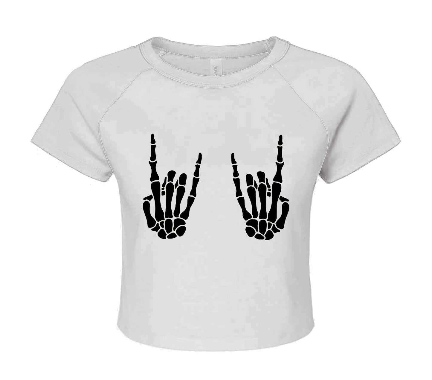 HAND BONE SKELETON | CROP TOP LADIES