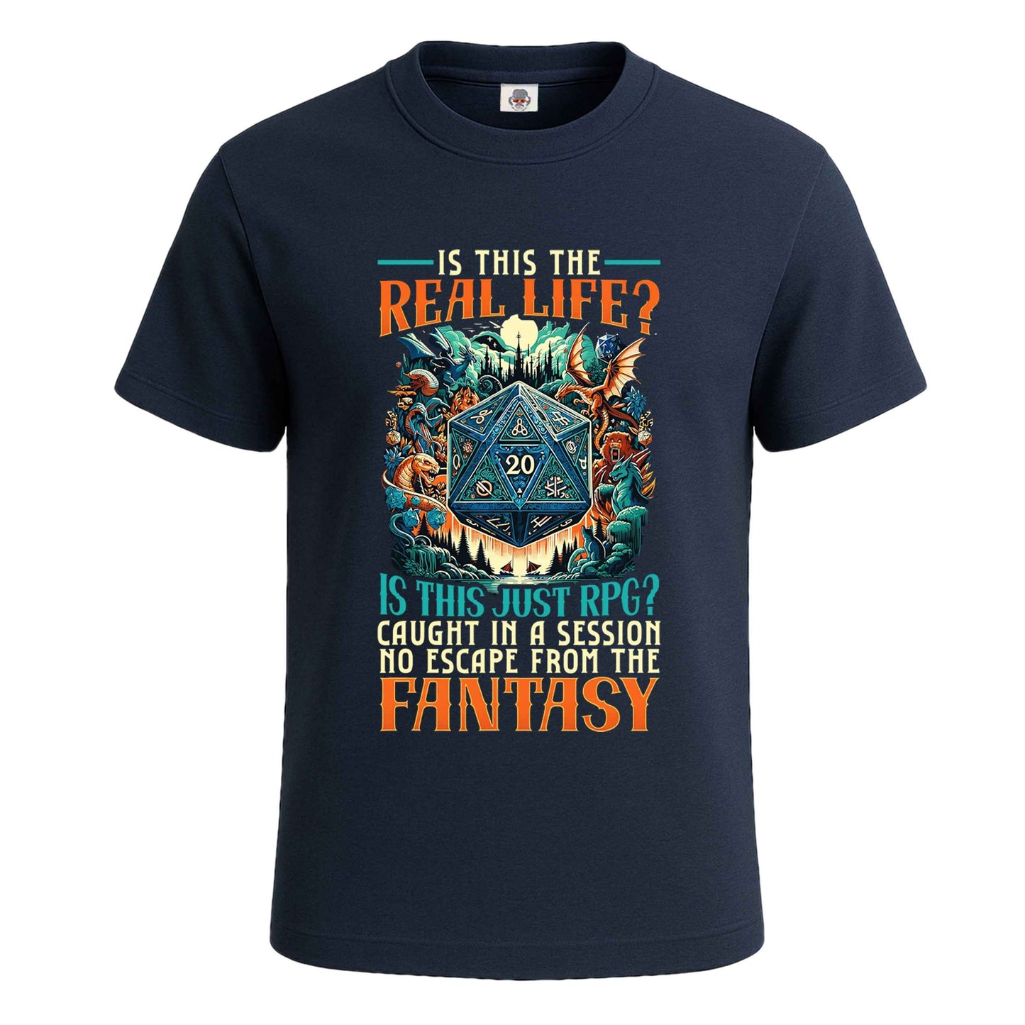 Is This The Real Life | T-Shirt For Men's NAVY T-SHIRT Is This The Real Life | T-Shirt For Men's