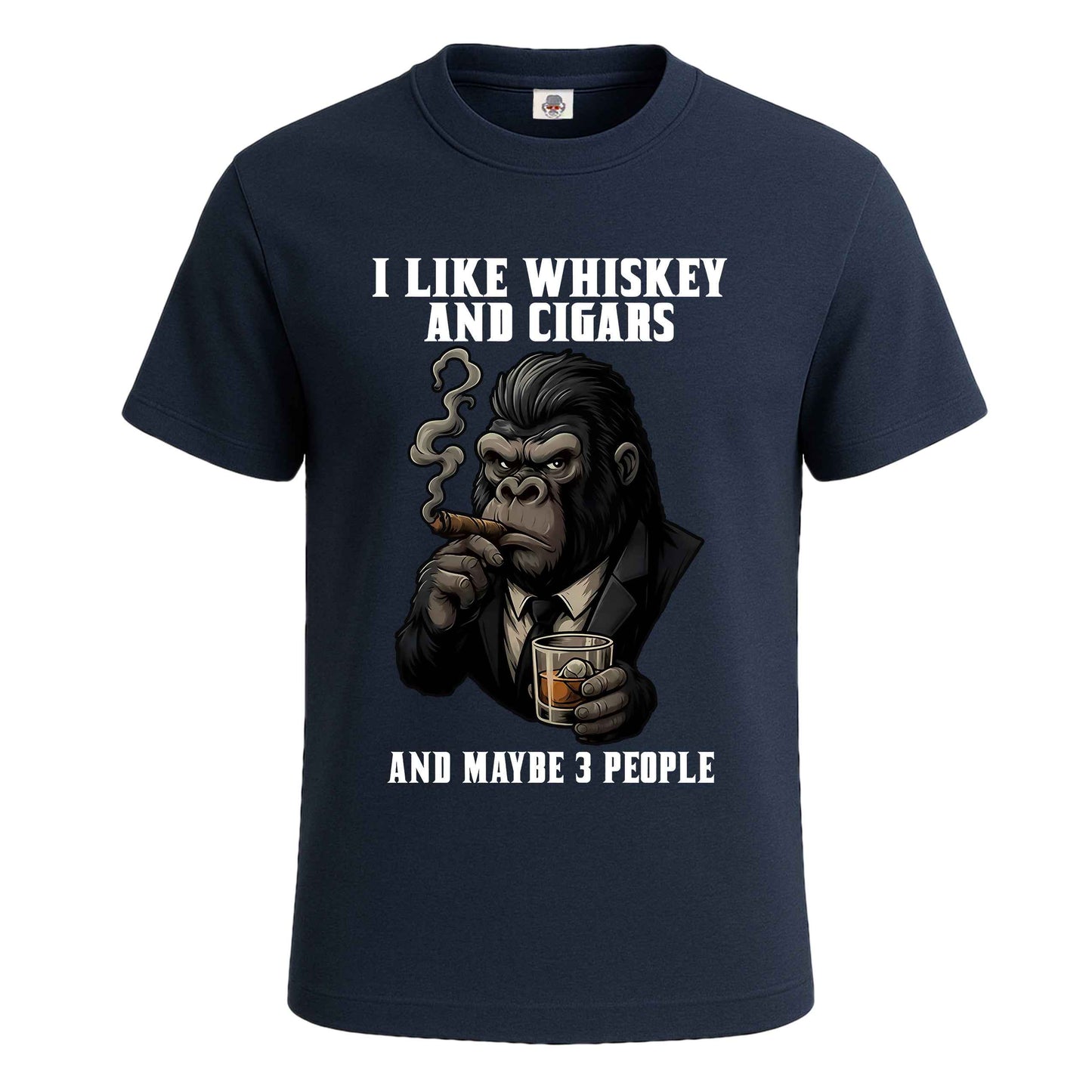 I Like Whiskey | T-Shirt For Men's NAVY T-SHIRT I Like Whiskey | T-Shirt For Men's