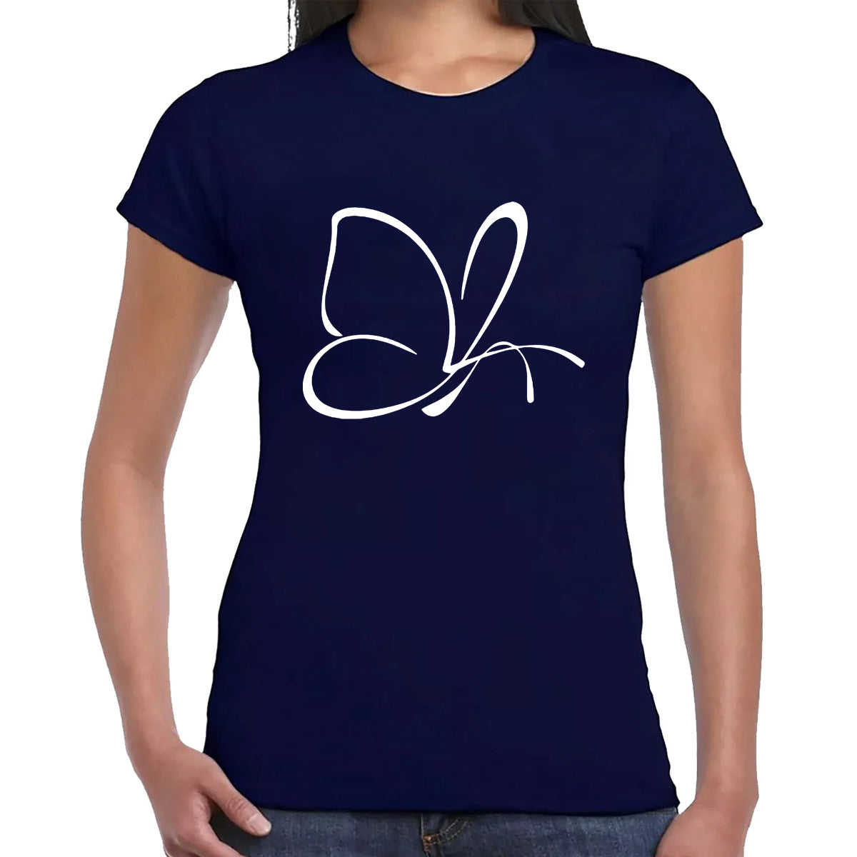 BUTTERFLY OUTLINE | LADIES T-SHIRT