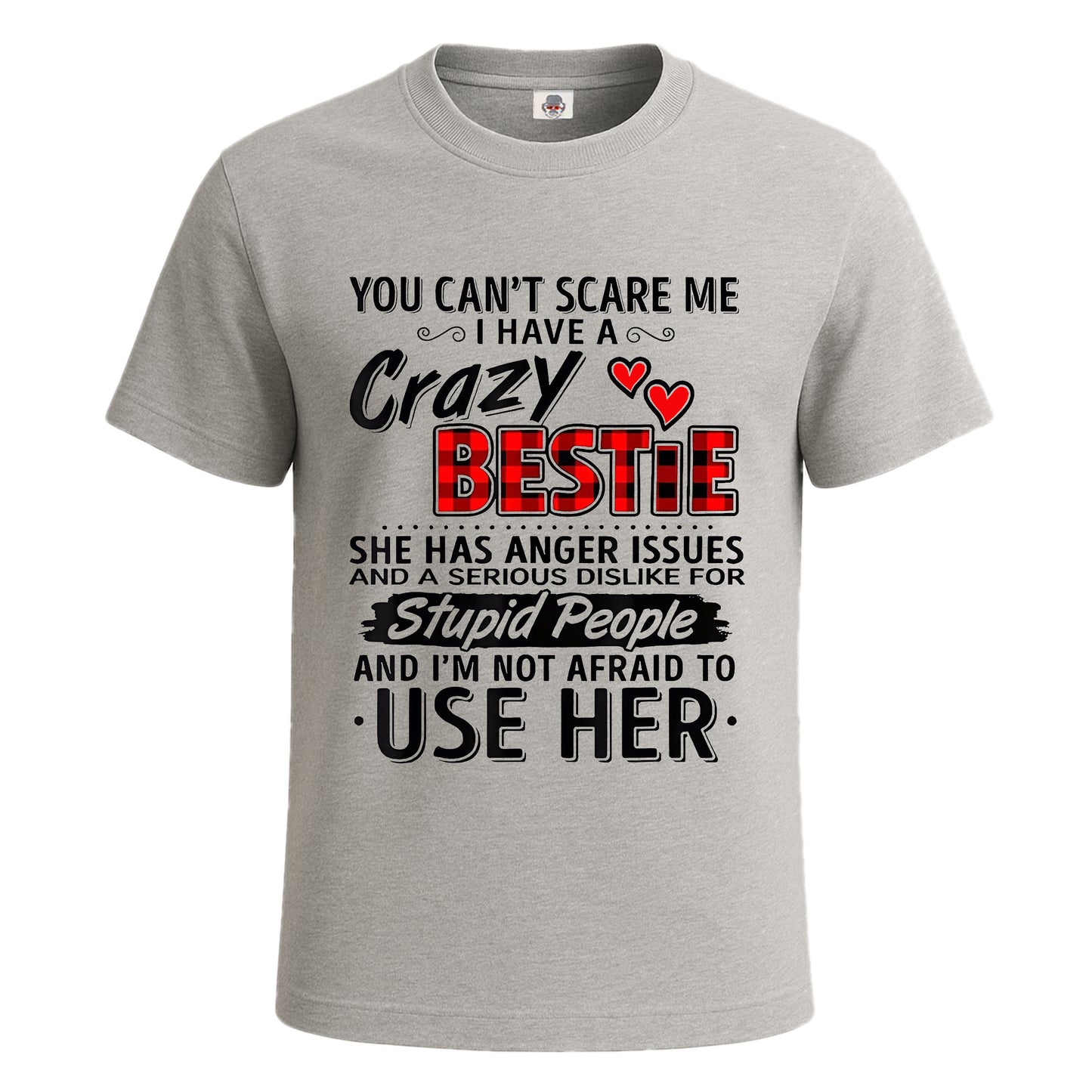 You Can't Scare Me | T-Shirt For Men's SPORT GREY T-SHIRT You Can't Scare Me | T-Shirt For Men's