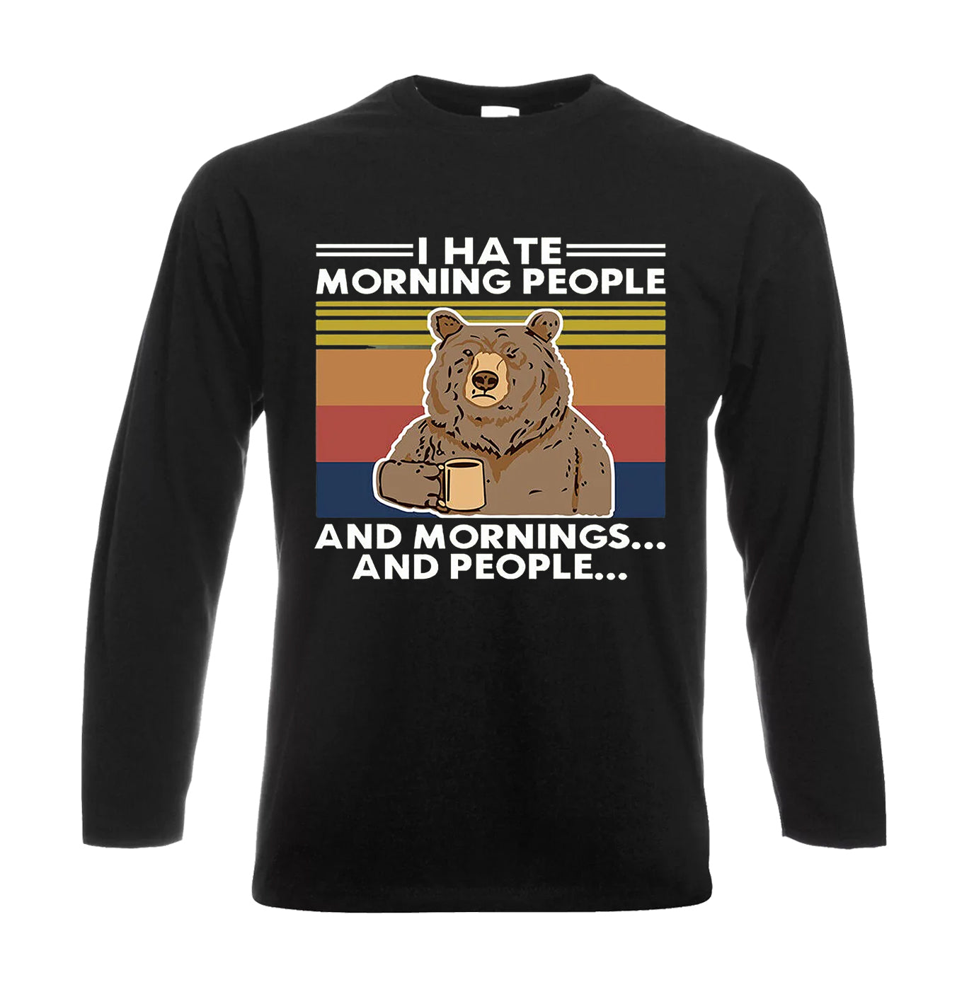 I Hate Morning | Men's Long Sleeve