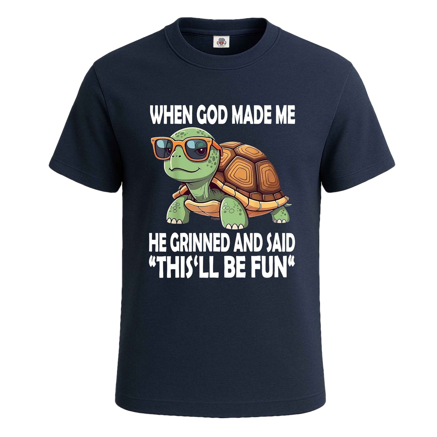 WHEN GOD MADE ME HE | T-Shirt For Men's NAVY T-SHIRT WHEN GOD MADE ME HE | T-Shirt For Men's