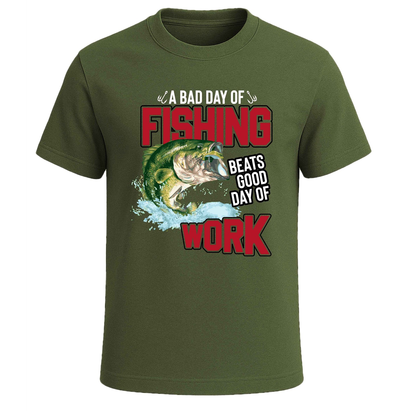 A BAD DAY OF FISHING MEN'S T-SHIRT