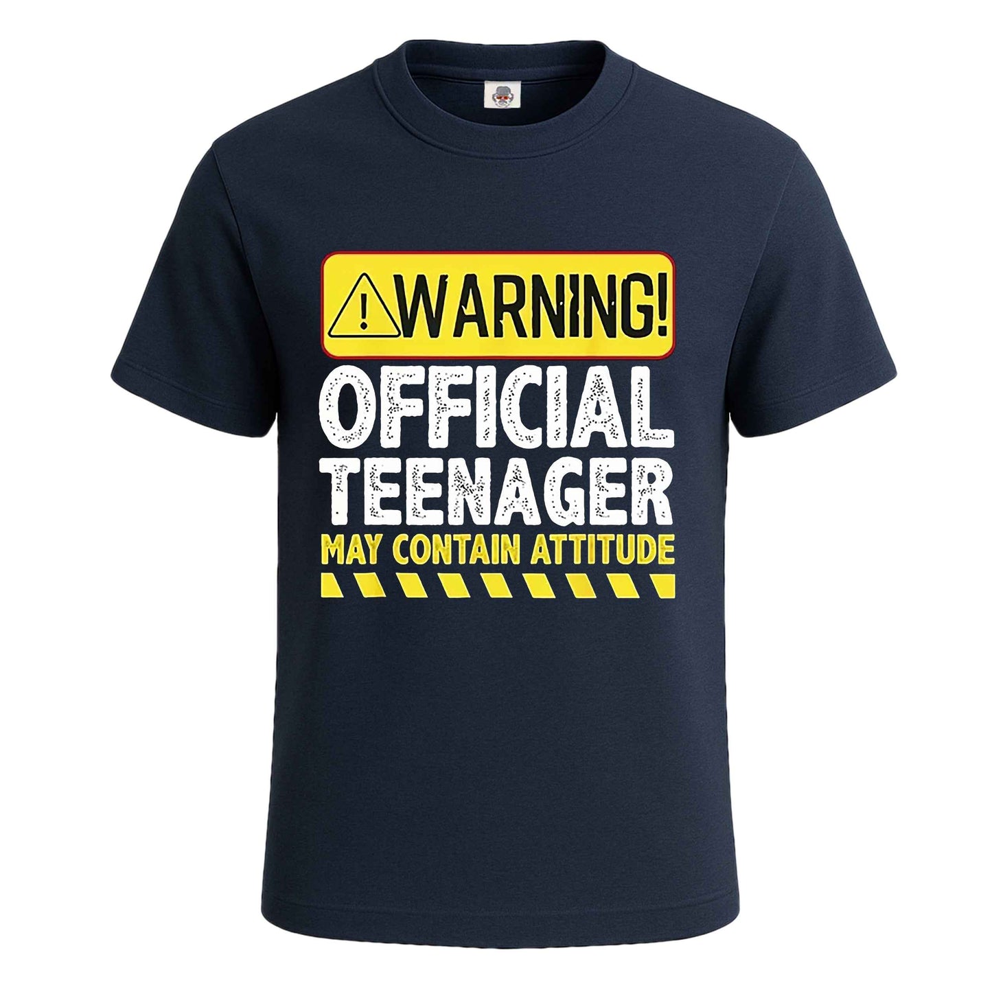 Warning Official Teenager | T-Shirt For Men's NAVY T-SHIRT Warning Official Teenager | T-Shirt For Men's