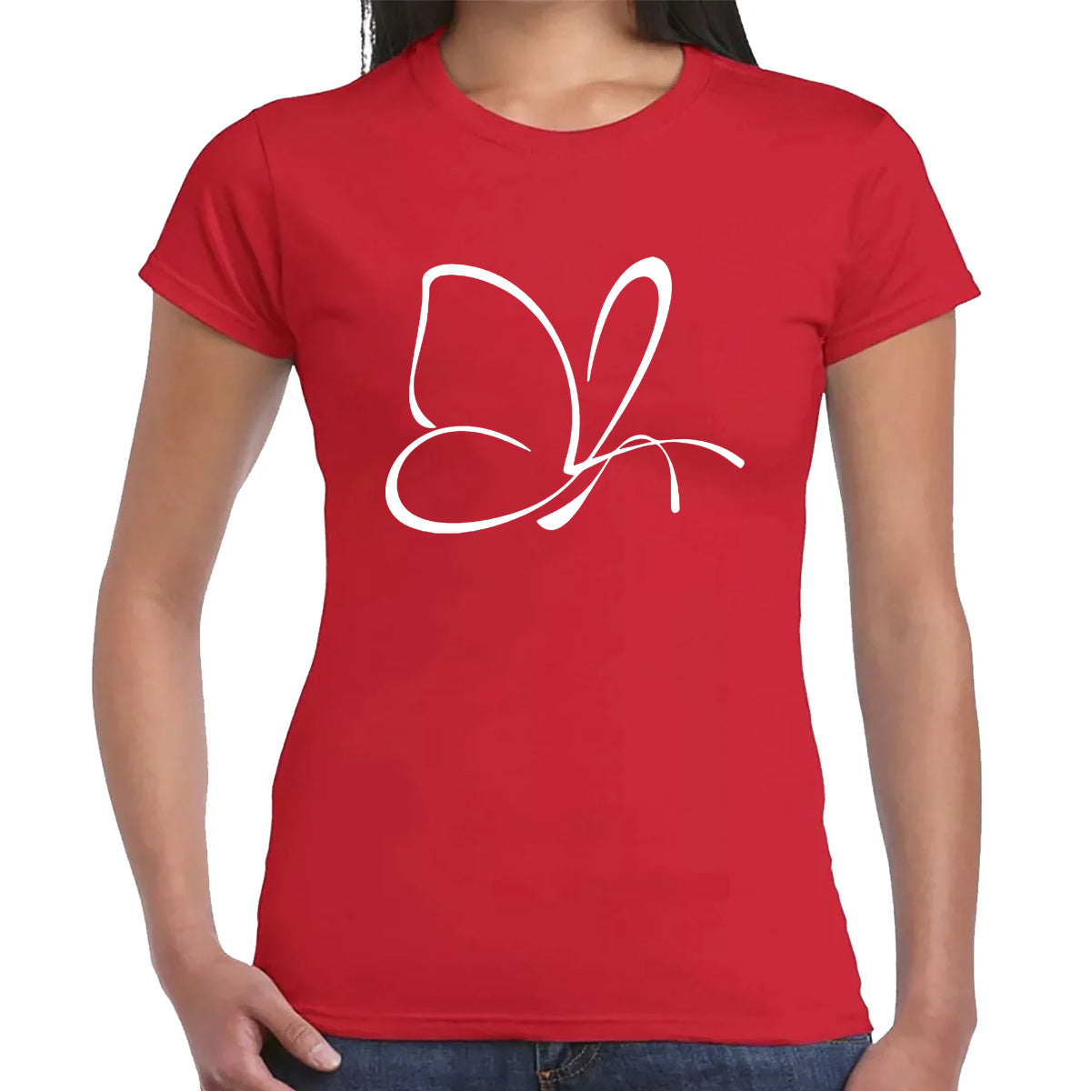 BUTTERFLY OUTLINE | LADIES T-SHIRT