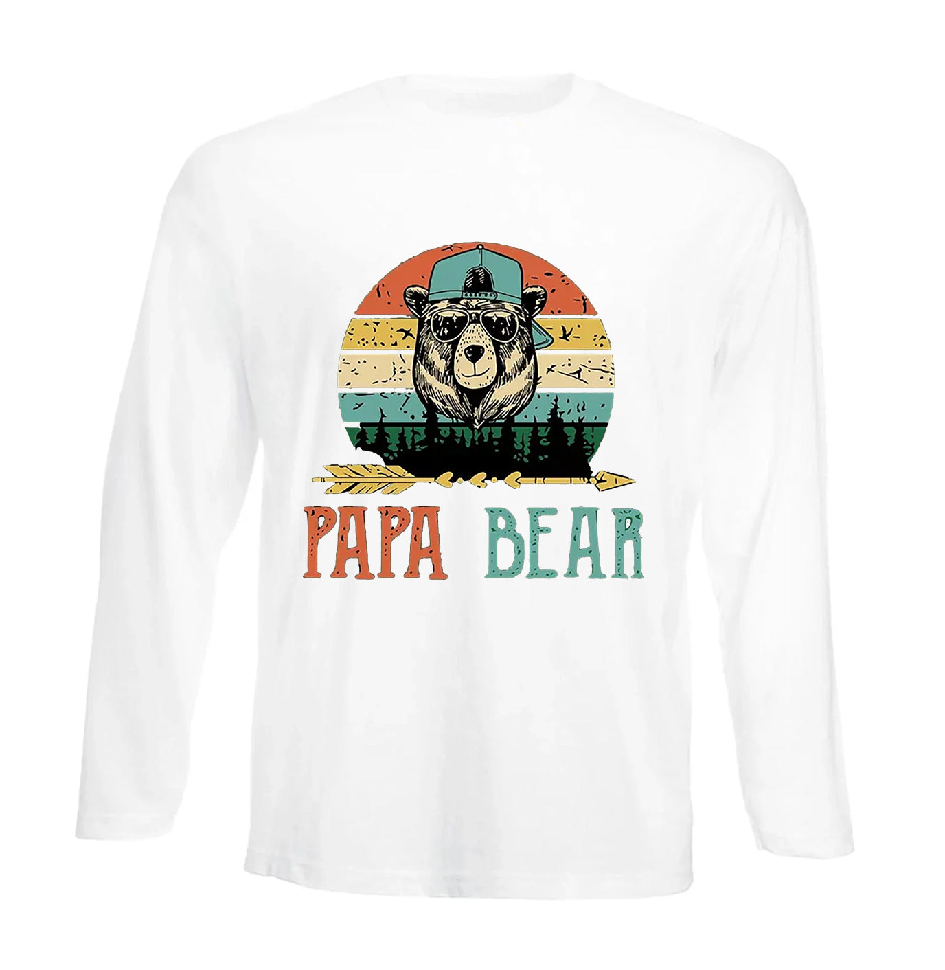 PAPA BEAR FUNNY | Men's Long Sleeve