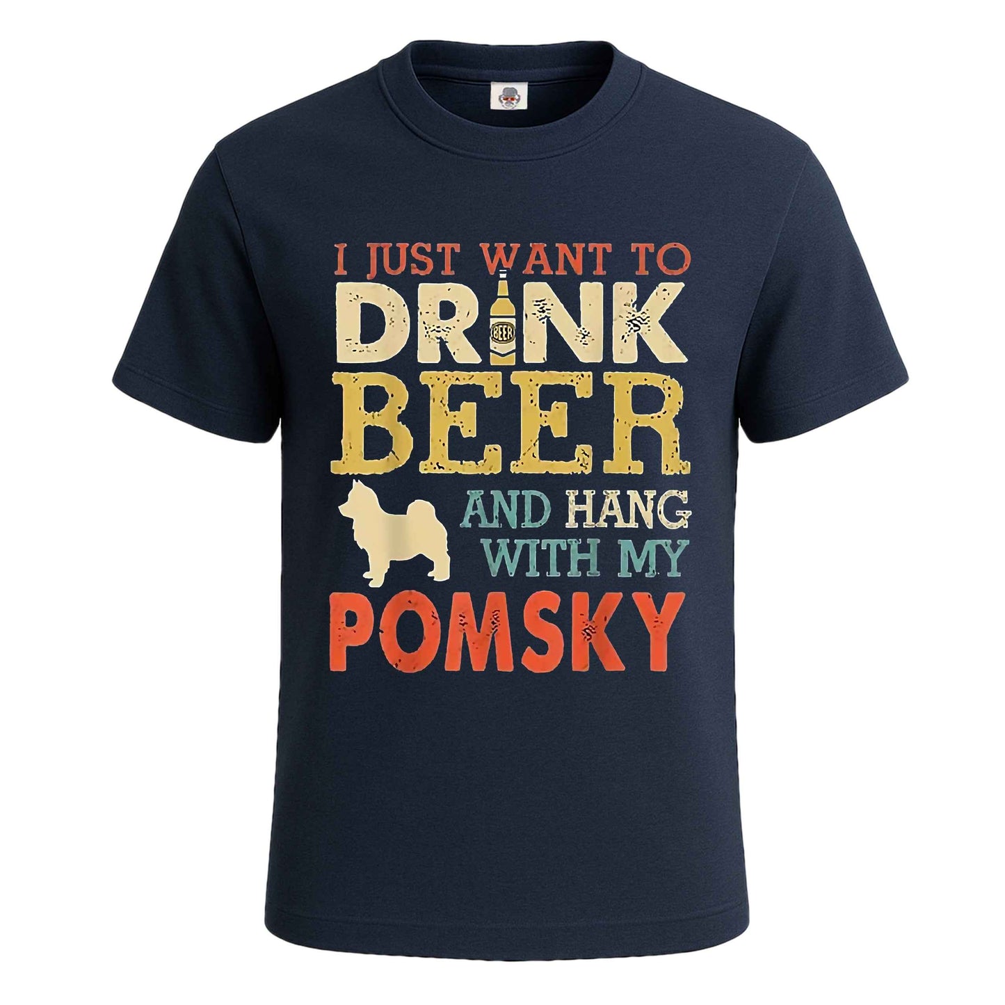 I Just Want To Drink |T-Shirt For Men's NAVY T-SHIRT I Just Want To Drink |T-Shirt For Men's