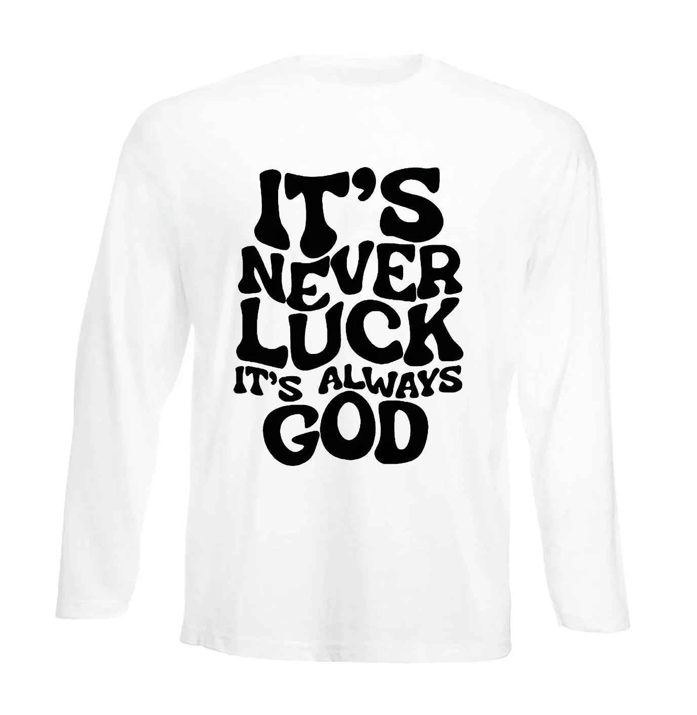 IT'S NEVER LUCK | Men's Long Sleeve