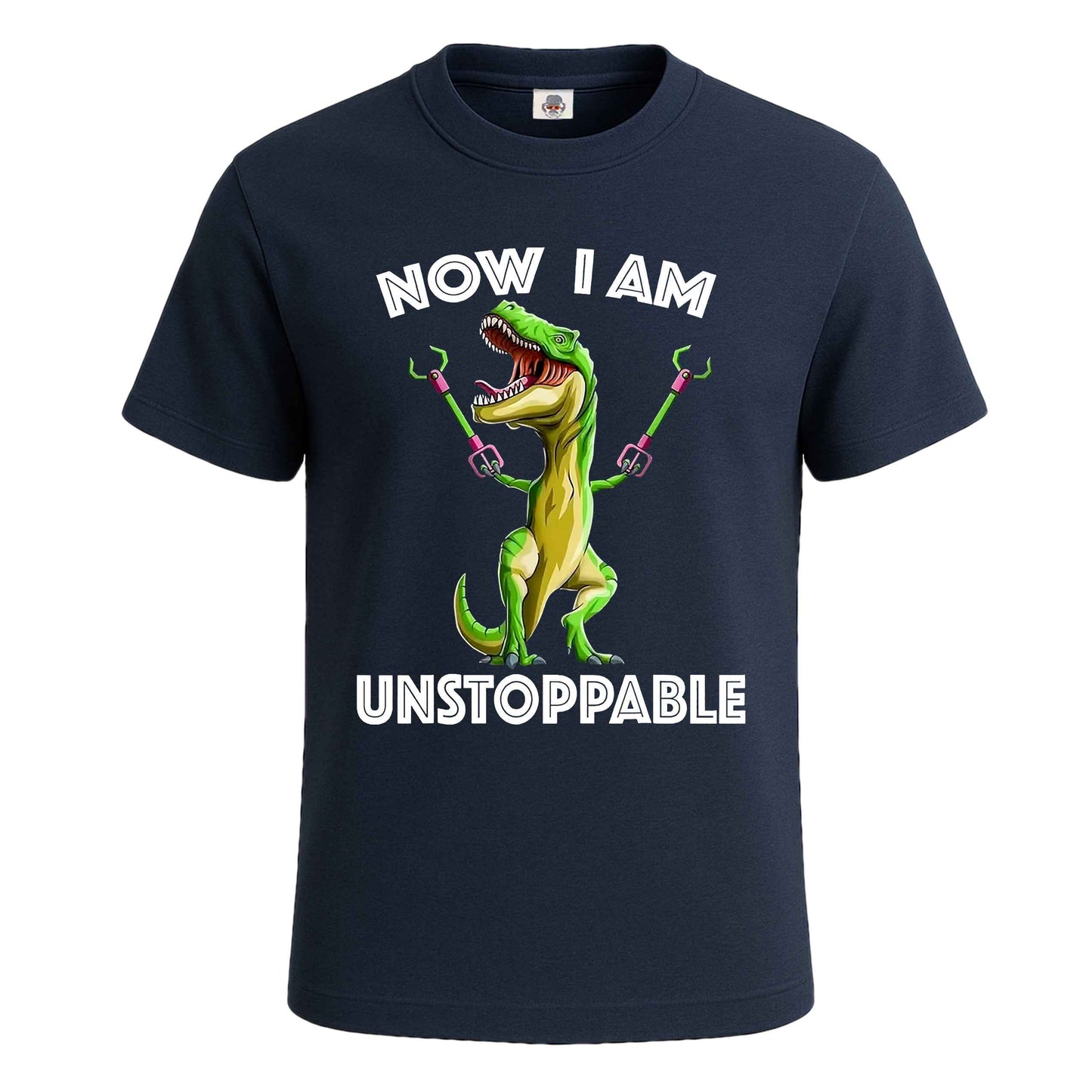 I Am Unstoppable T-Rex | T-Shirt For Men's NAVY T-SHIRT I Am Unstoppable T-Rex | T-Shirt For Men's