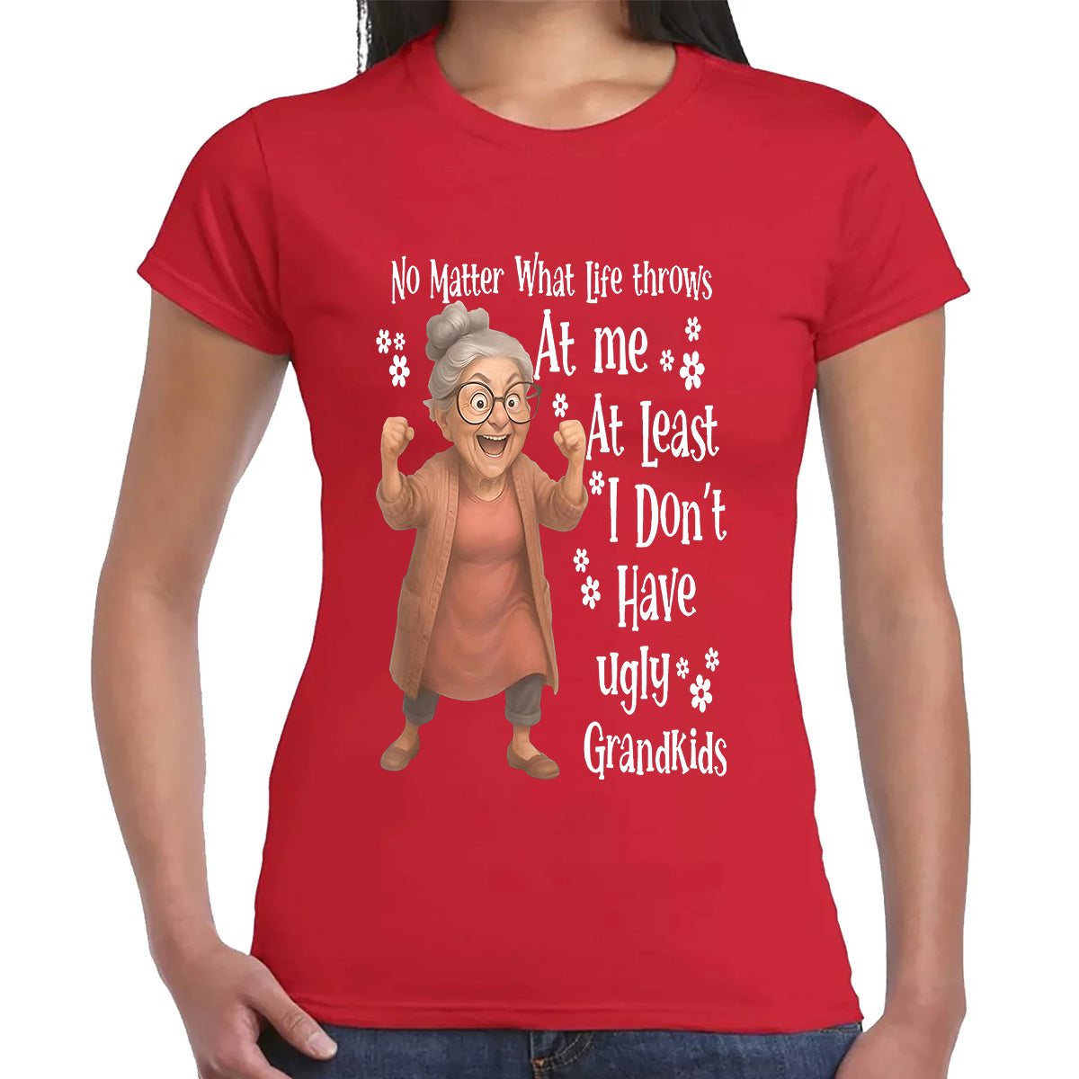 No Matter What Life | LADIES T-SHIRT RED T-SHIRT No Matter What Life | LADIES T-SHIRT