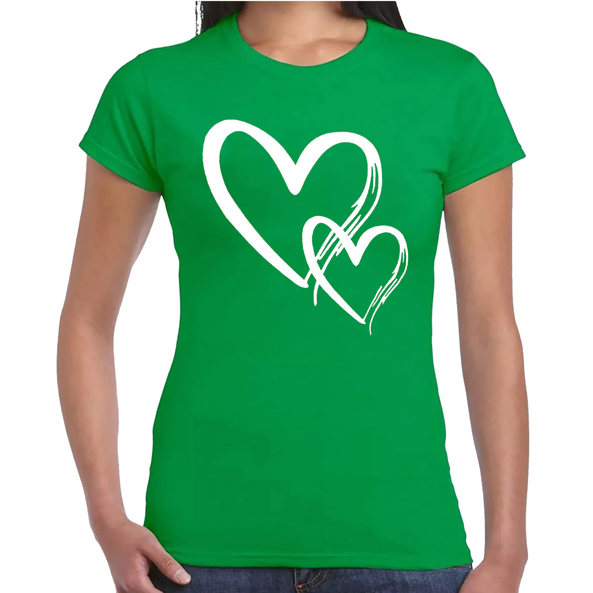 Double Heart Love | LADIES T-SHIRT