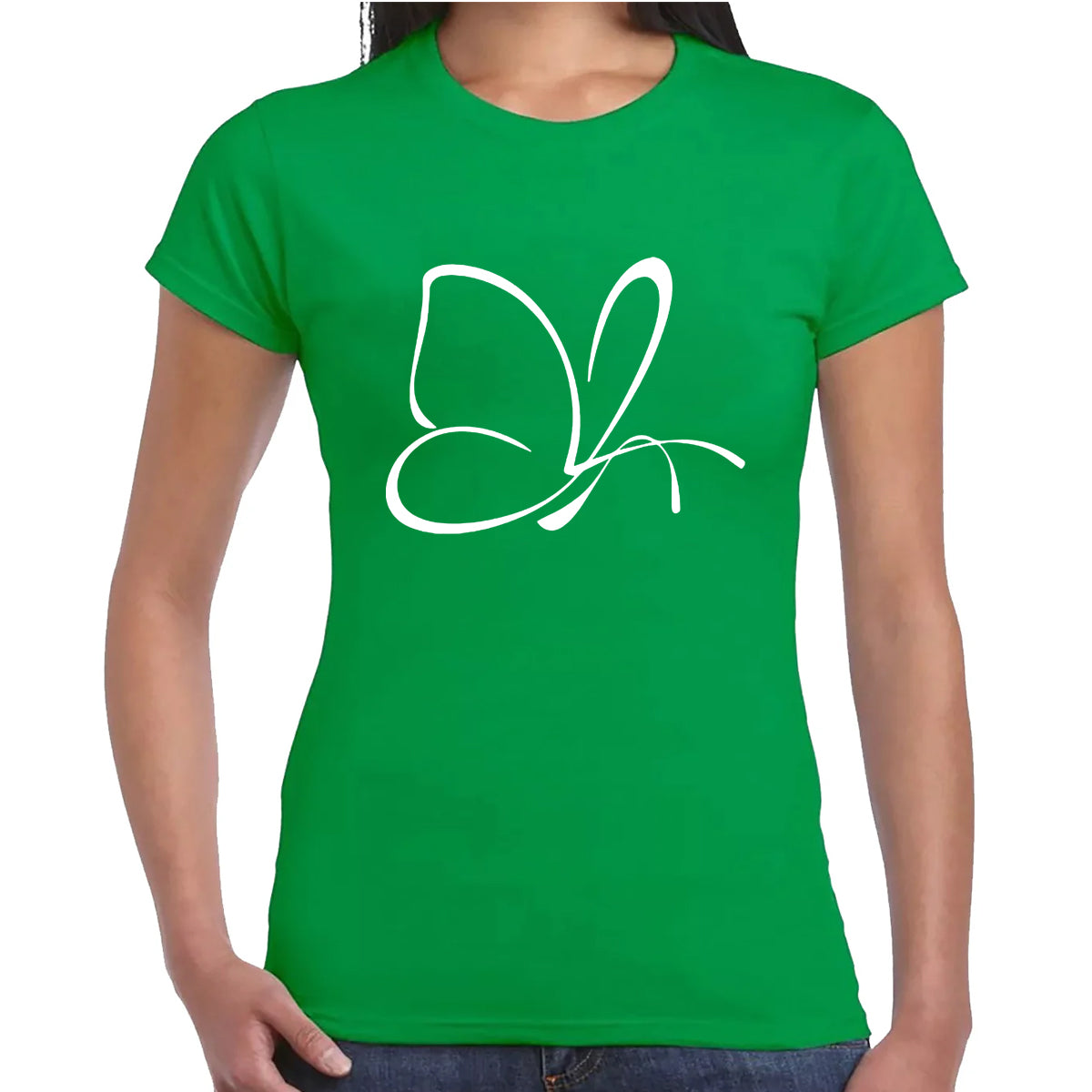 BUTTERFLY OUTLINE | LADIES T-SHIRT