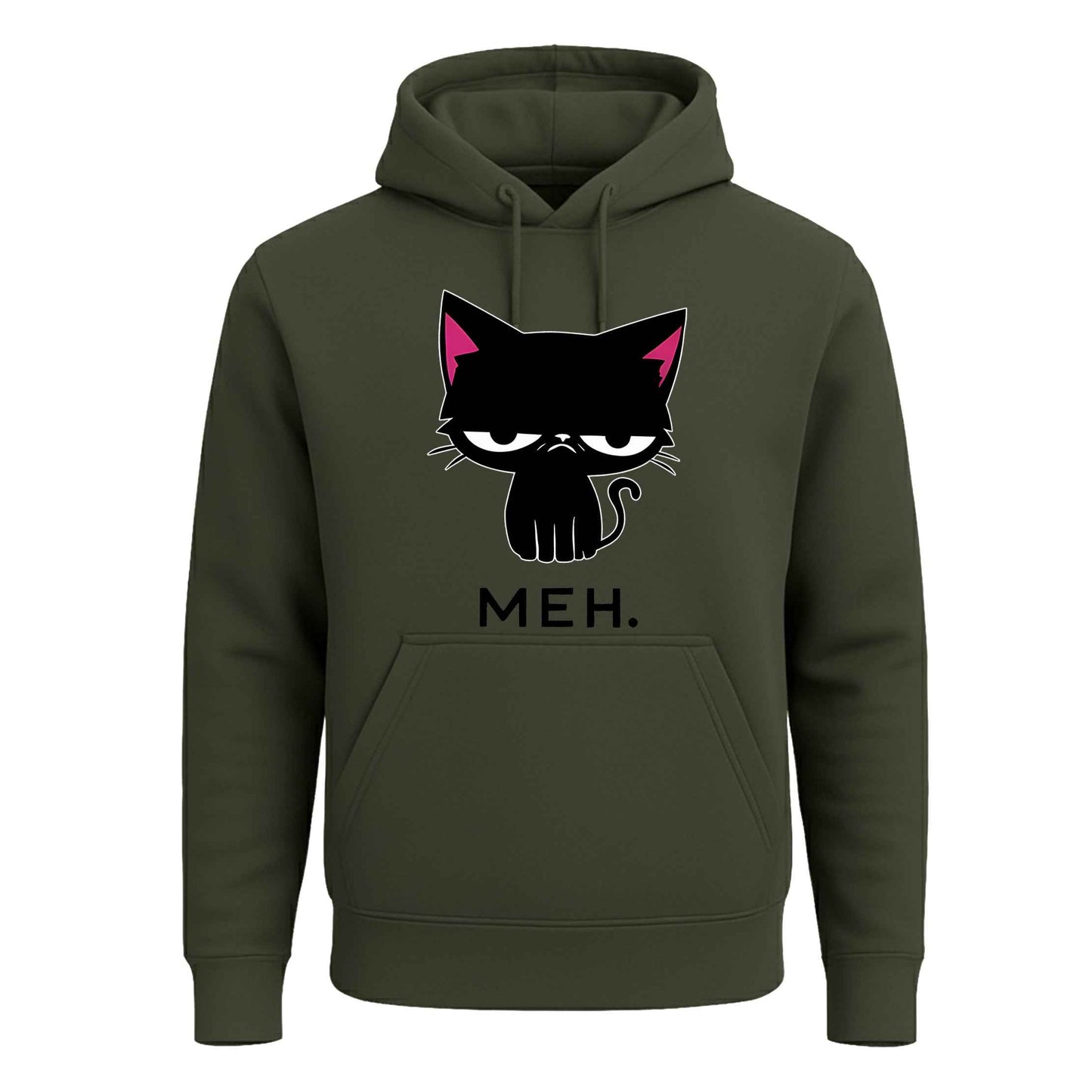 Meh Black Cat Funny | Hoody For Men's