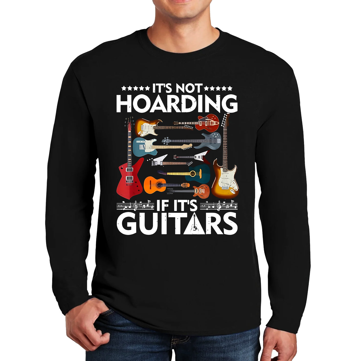 It's Not Hoarding If It's Guitars | Men's Long Sleeve