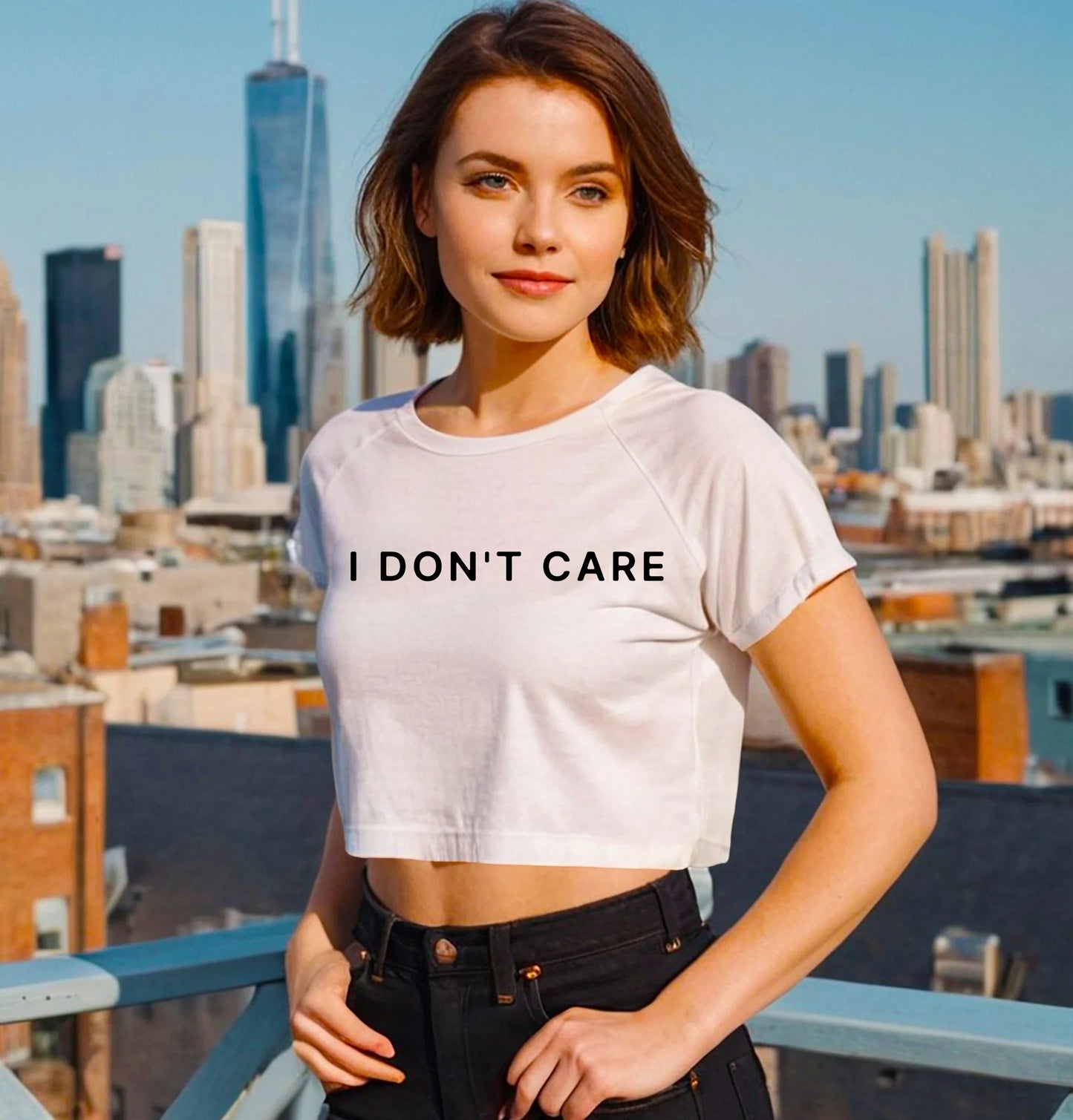 I DON'T CARE | CROP TOP FOR LADIES