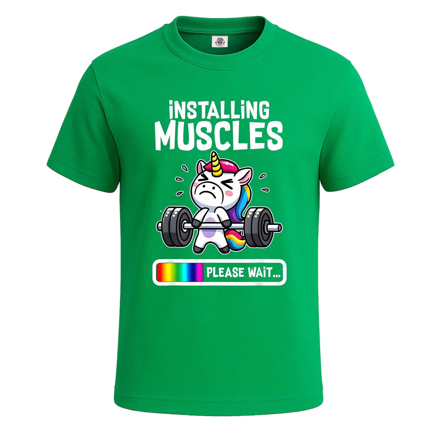 Unicorn Installing Muscles |T-Shirt For Men's