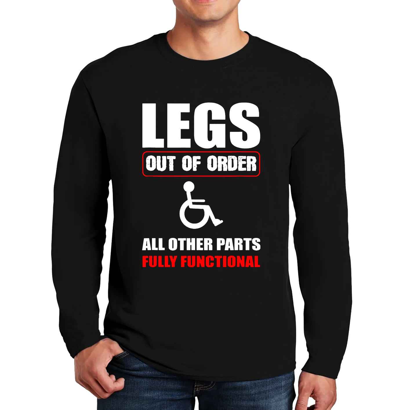 Legs Out Of Order | Men's Long Sleeve Legs Out Of Order | Men's Long Sleeve